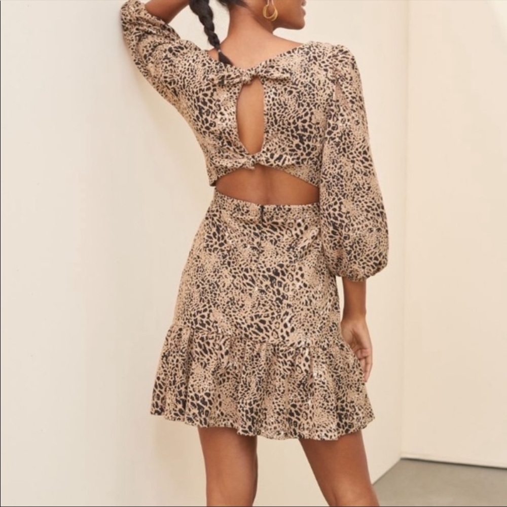 Anthropologie Maeve Knit Cut-Out Mini Dress Size 14 - Picture 1 of 6